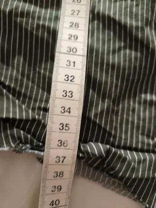 Camisa Zara crop marrón-verde L