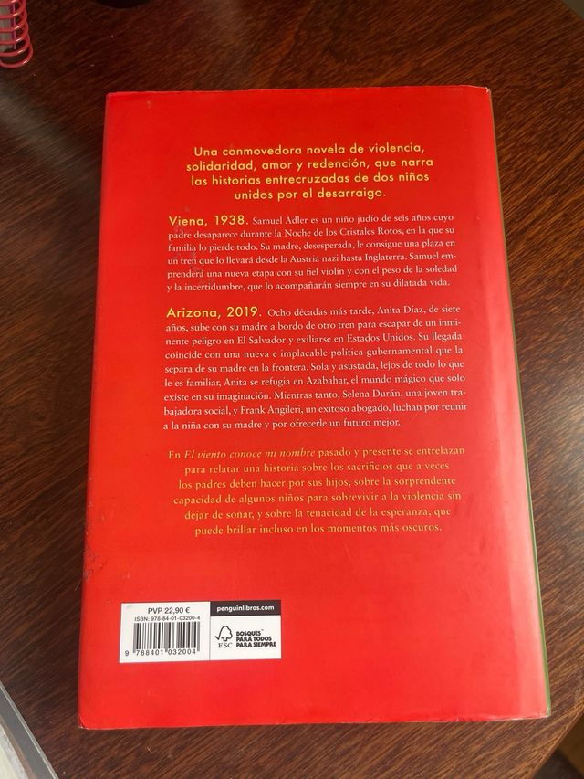 Libro El viento conoce mi nombre