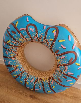 Flotador Donut azul y marrón