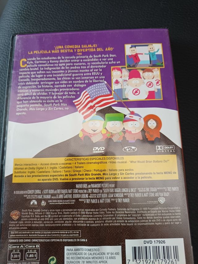 South Park - DVD Película