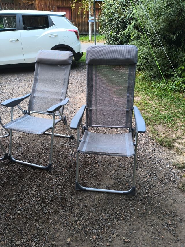 Mesa y sillas camping plegable aluminio