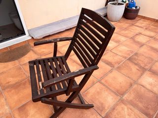 2 Sillas de Exterior Teca