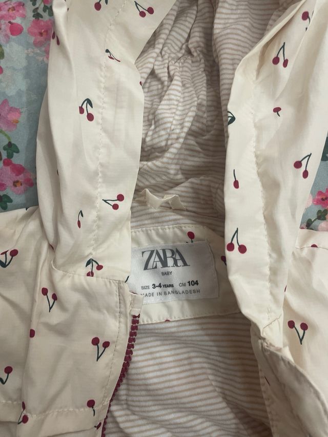 Chaqueta niña Zara - cerezas