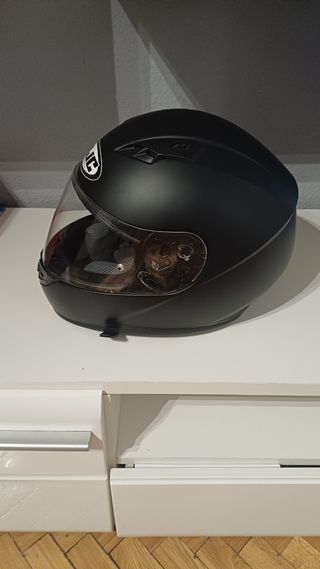 Casco moto HJC negro mate