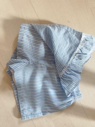 Falda pantalón rayas azul-blanco 3A