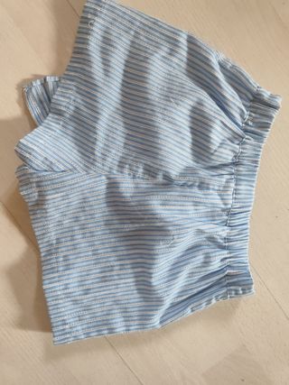 Falda pantalón rayas azul-blanco 3A