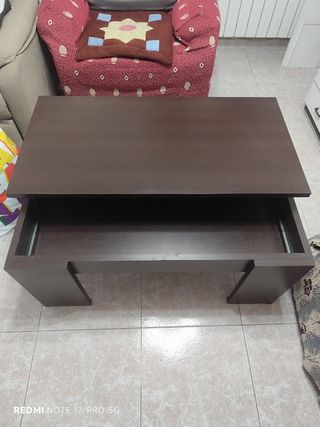 Mesa centro marrón - madera