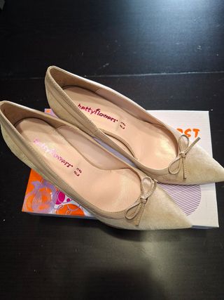 Décolleté beige pelle donna n.39 vera pelle