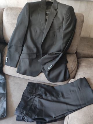 Traje negro hombre