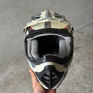 Casco Motocross AFX - Bianco/Rosso taglia: L