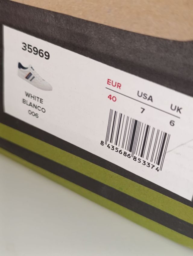 Zapatillas Dunlop Retro Blancas - Talla 40