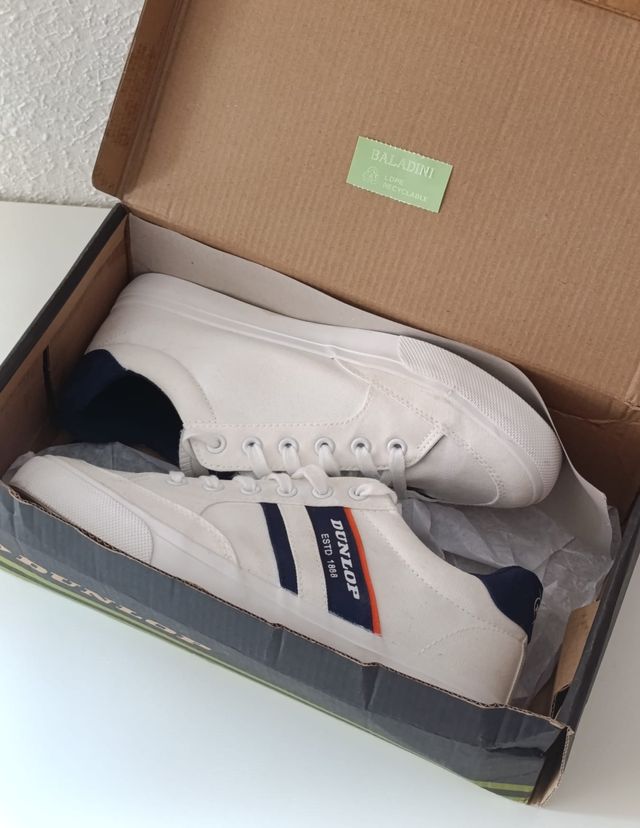 Zapatillas Dunlop Retro Blancas - Talla 40