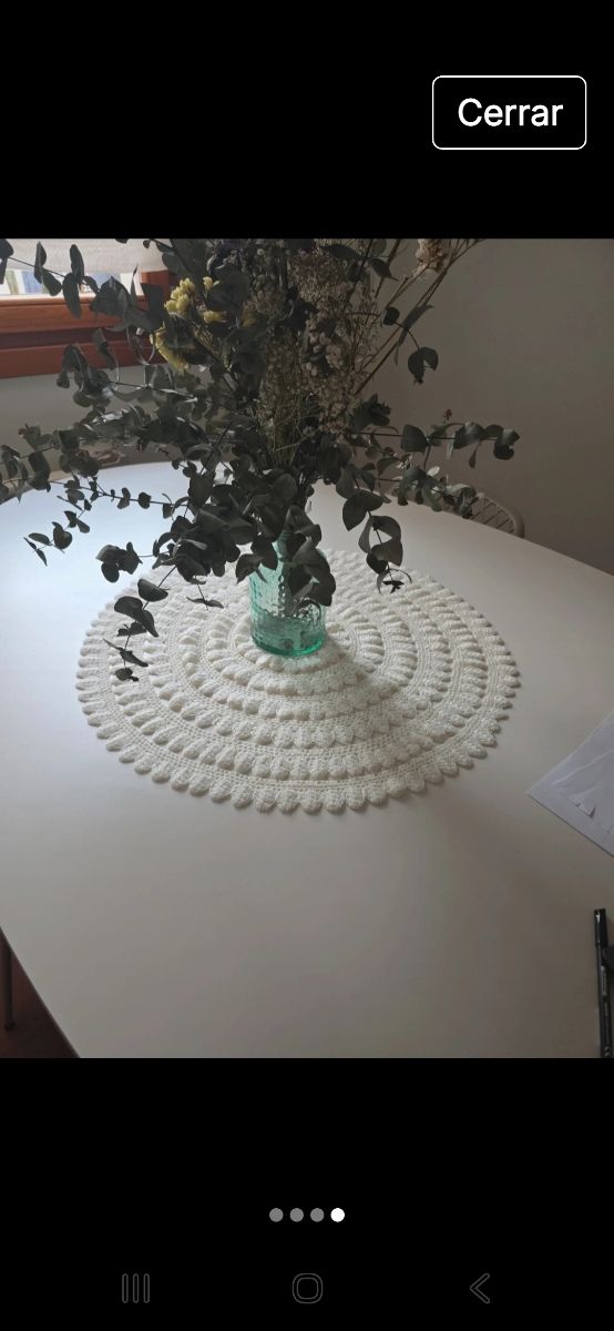 Tapete crochet punto de lana excelente