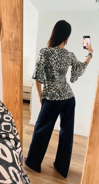 Blusa Coccapani estampada talla 46/XL