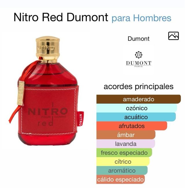 Perfume Nitro Red Dumont para Hombres