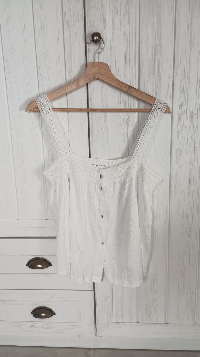 Blusa blanca Lefties - Talla L
