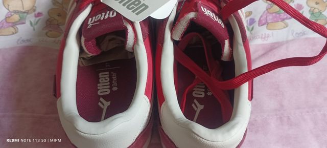 Zapatillas Often rojas retro mujer