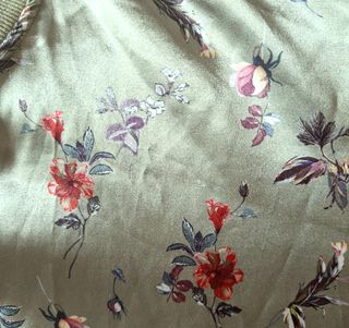 Chaqueta bomber flores verde