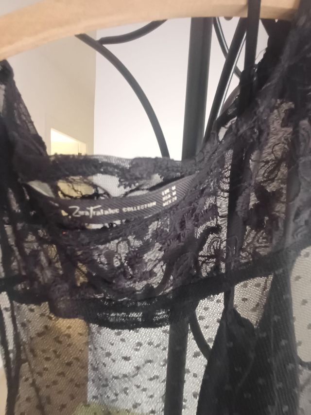 Vestido negro Zara - Talla M