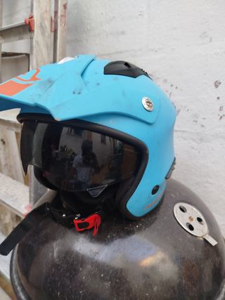 Casco moto azul - talla M