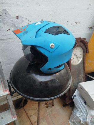 Casco moto azul - talla M