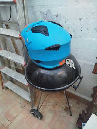 Casco moto azul - talla M