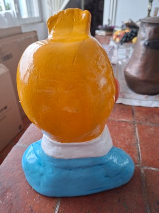 Busto Tintín: figura de yeso