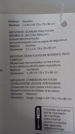 Sofá exterior 3 plazas beige, modelo baja