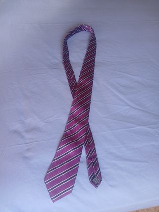 Corbata DOC Classic rayas negras y moradas