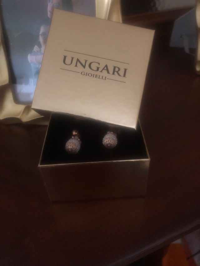 Orecchini pendenti oro rosso