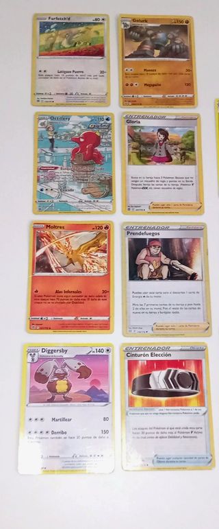 Lote 18 cartas Pokémon