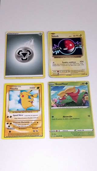 Lote 18 cartas Pokémon