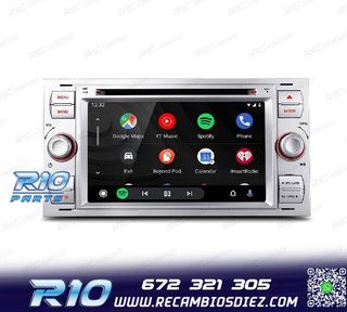 RADIO GPS ANDROID 12 PARA FORD FOCUS C-MAX FIESTA GALAXY KUG