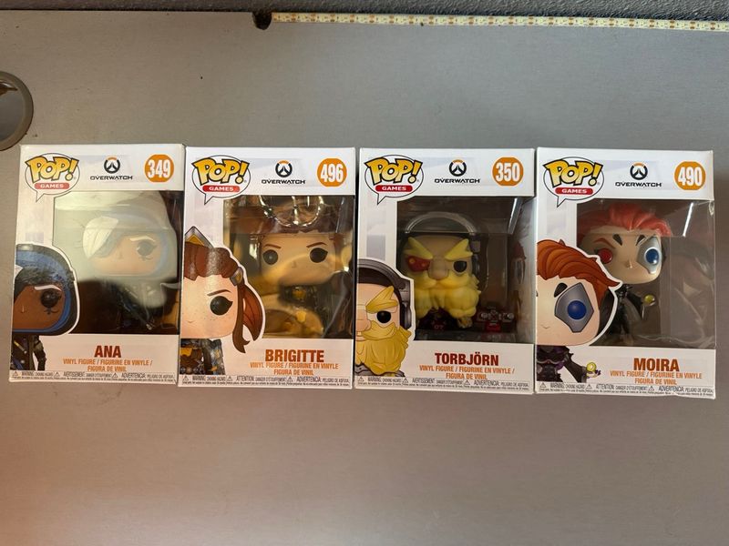 Imagen de Funko Pop Overwatch Ana, Brigitte, Torbjörn, Moira