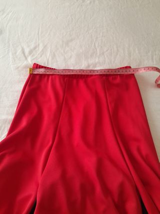 Falda Flamenca roja lunares