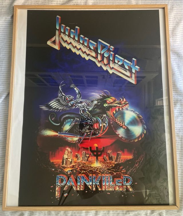Póster Judas Priest Painkiller enmarcado