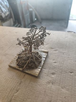 Albero in rame dorato