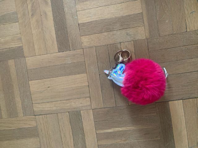 Llavero Pompón Unicornio