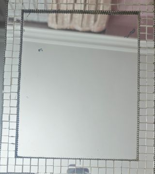 Espejo mosaico plateado