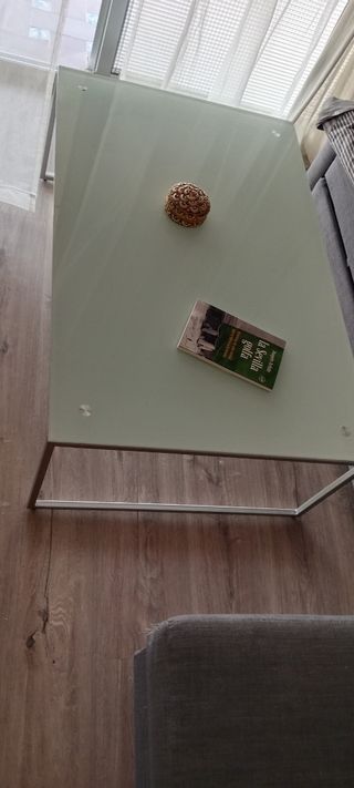 Mesa centro cristal - moderna