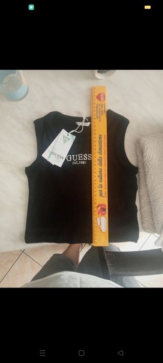 Canotta nera Guess - bimbo/bimba