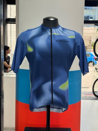 Maillot ciclismo S-Phyre azul talla L Nuevo