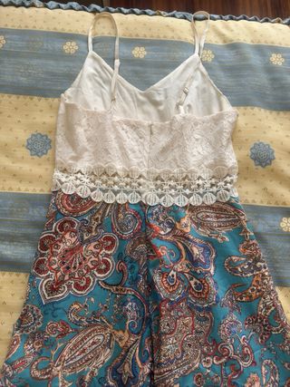 Vestido Shein verano - Blanco y Verde Agua