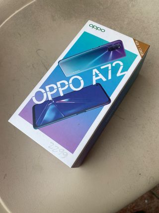 Oppo A72 - cellulare nero con custodia e scatola tutto