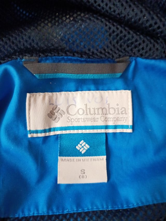 Chubasquero Columbia niño azul, talla S (8 años)