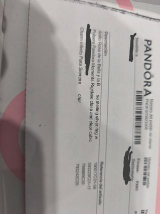 Pulsera Pandora ,un anillo y un charm