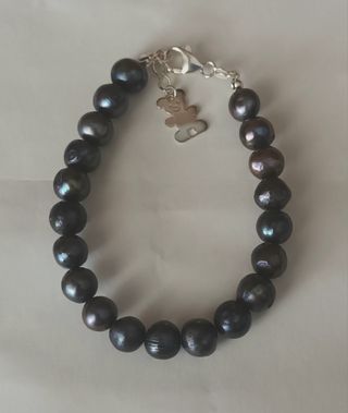 Pulsera perlas negras