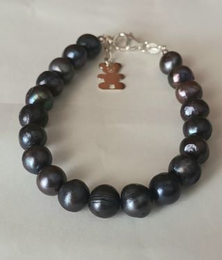 Pulsera perlas negras