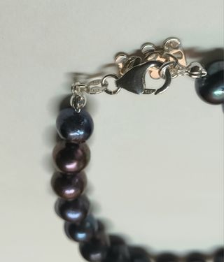 Pulsera perlas negras