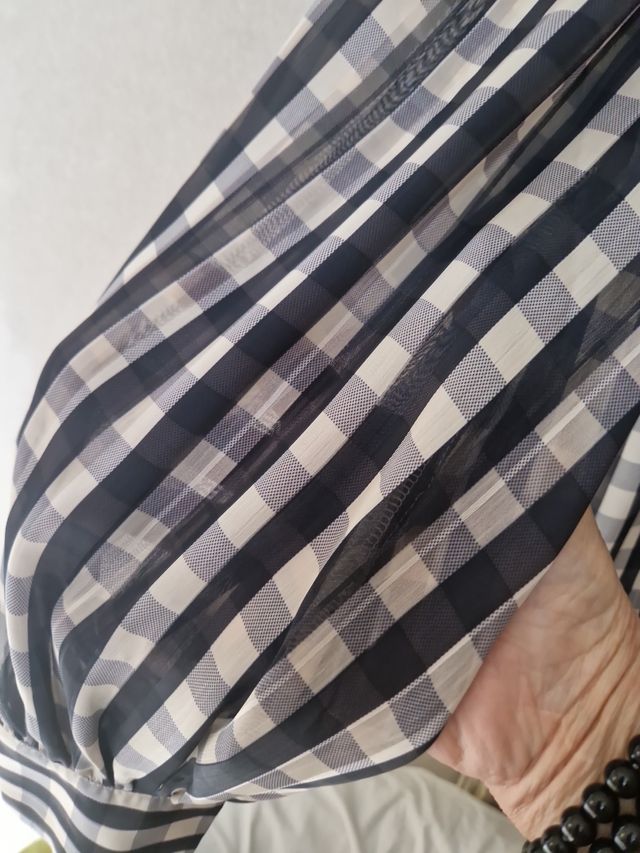 Camicia a quadri bianco e nero